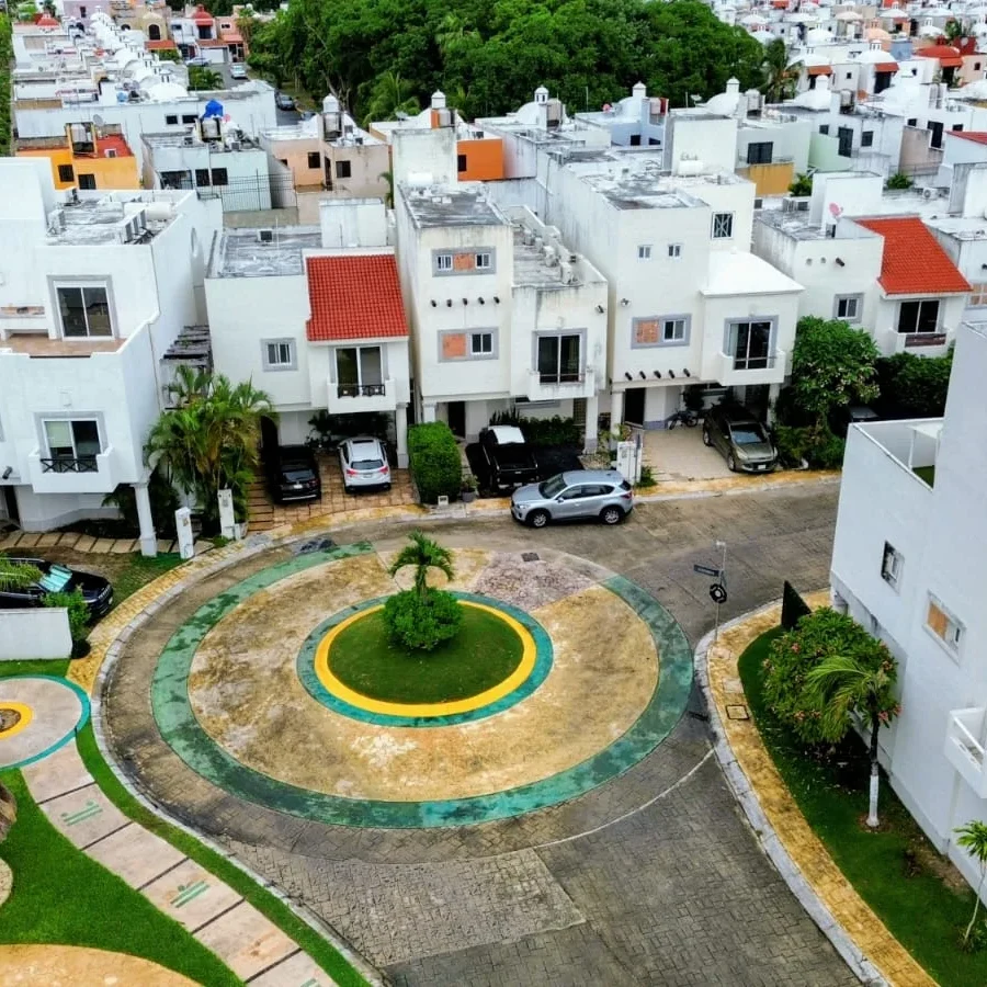 Vista aérea de propiedades disponibles